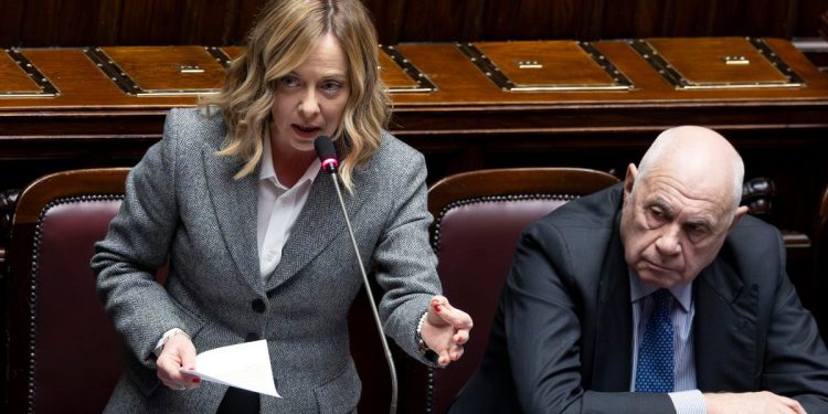 Giorgia Meloni, presidente del Consiglio, con Carlo Nordio, ministro della Giustizia (Ansa)