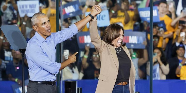 Obama e Harris, Elezioni Usa 2024