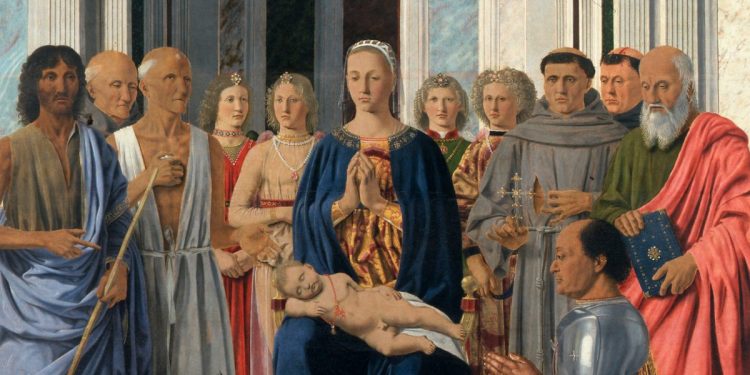 Piero della Francesca, Pala di Brera (1472-74, particolare)