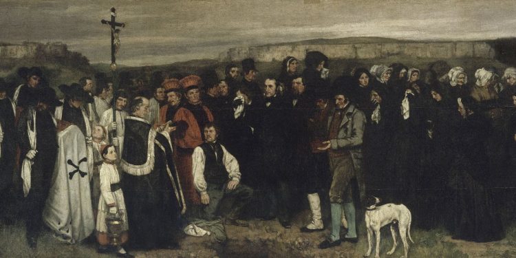 Gustave Courbet, "Funerale a Ornans" (1849)