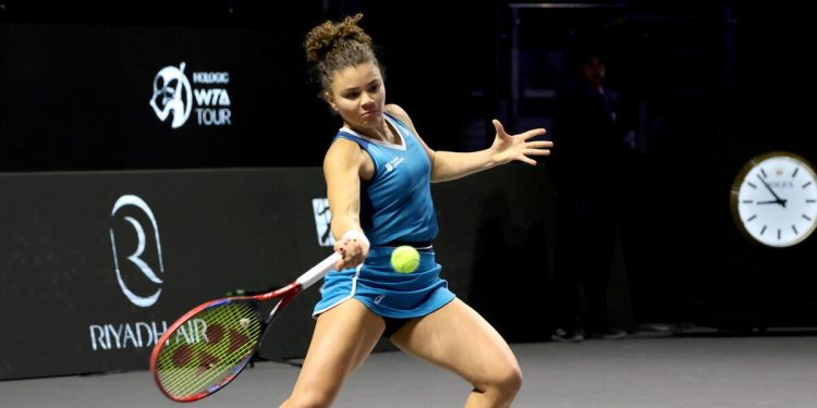 Jasmine Paolini impegnata alle Wta Finals 2024 (Foto ANSA)