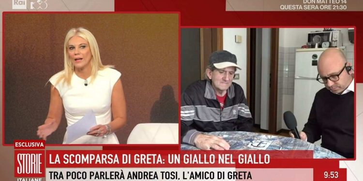 Andrea Tosi sul caso di Greta Spreafico a Storie Italiane