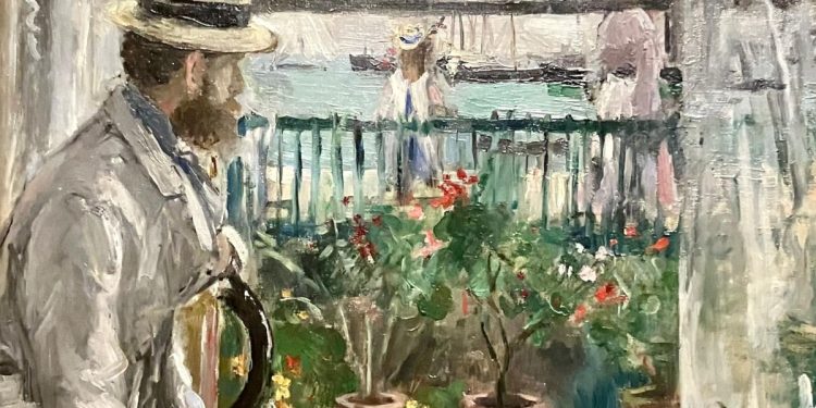 Berthe Morisot, "Eugène Manet sull'isola di Wight" (1875, particolare)