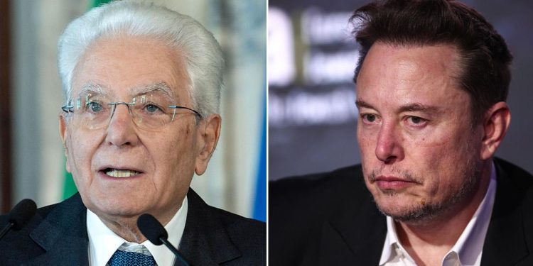 Mattarella con Musk