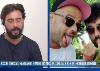 Simone intervento ai denti in Albania