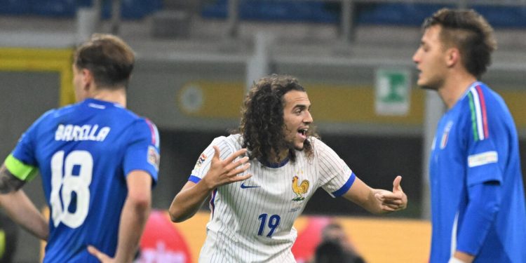 Matteo Guendouzi in Italia Francia di Nations League (Foto ANSA)