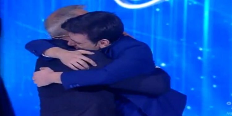 Vincenzo Di Primo e il papà ad Amici 2018. (Foto: Web)