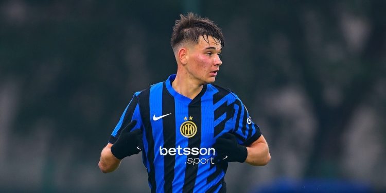 Luka Topalovic con l'Inter Primavera (da facebook.com/LaGazzettaDelloSport)