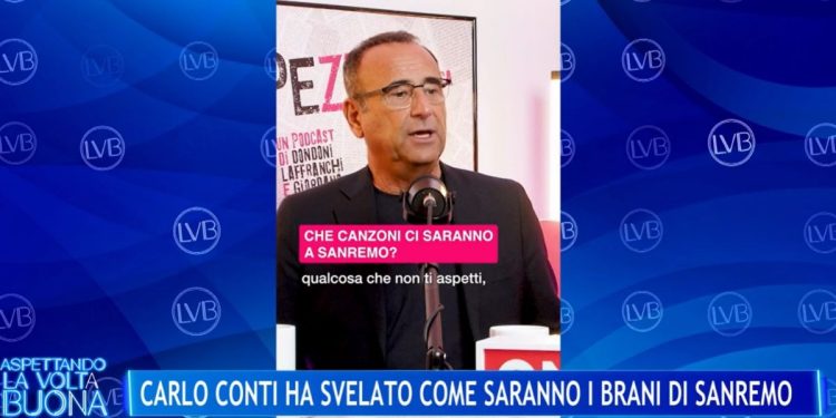 Carlo Conti, rivelazione sui brani di Sanremo 2025 (Foto: screen Raiplay)