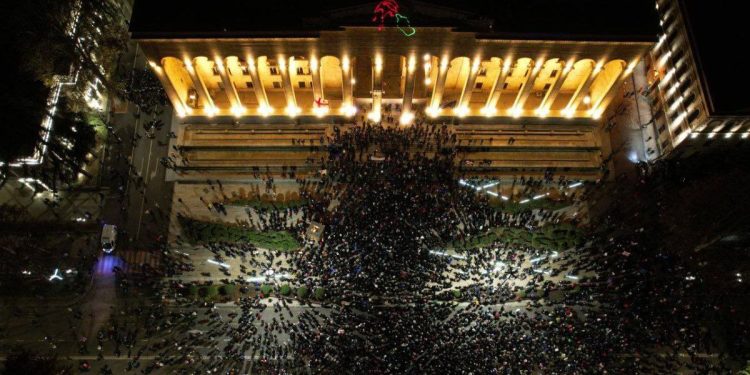 manifestazione pro-Europa in Georgia