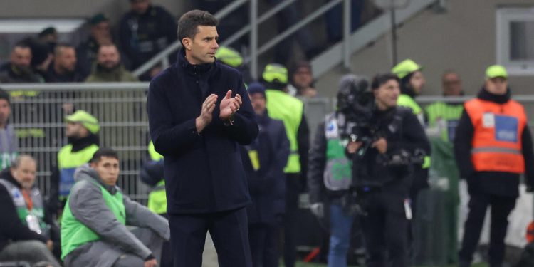 Thiago Motta durante una partita della Juventus (Foto ANSA)