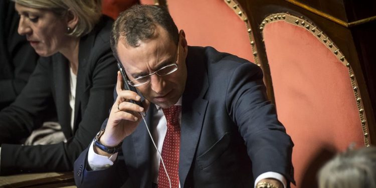 Stefano Esposito al Senato nei banchi del Pd, nel 2015 (Ansa)