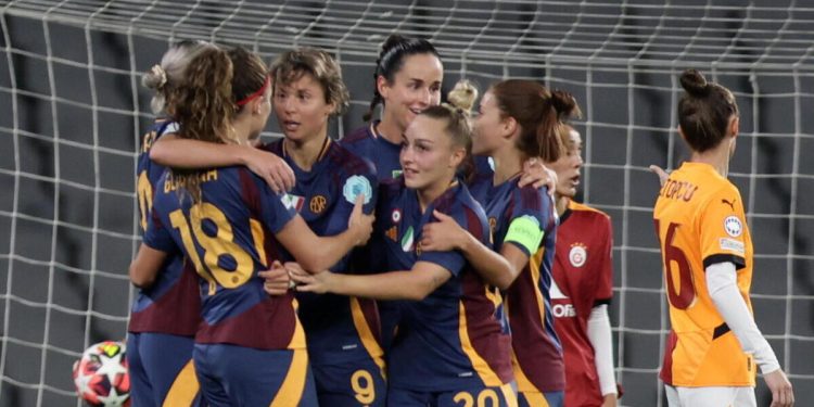 La Roma donne in Champions League (Foto ANSA)