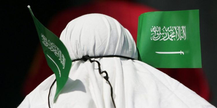 Un tifoso dell'Arabia Saudita (Ansa)