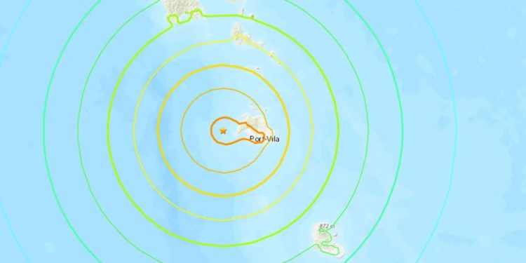 Terremoto oggi alle isole Vanuatu