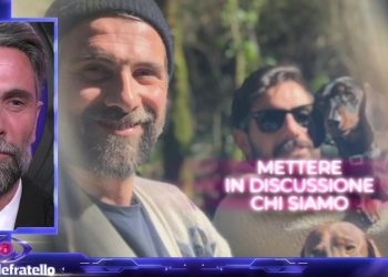 Luca Calvani, messaggio del compagno Alessandro al GF 2024 (Foto: screen Mediaset Infinity)