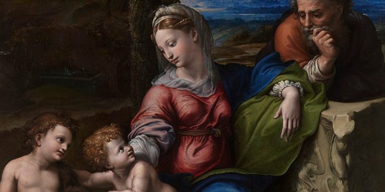 La Sacra Famiglia di Raffaello