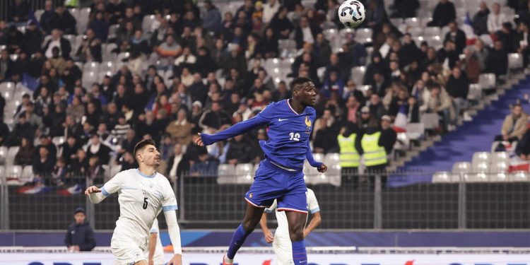 Randal Kolo Muani con la maglia della Francia (Foto ANSA)