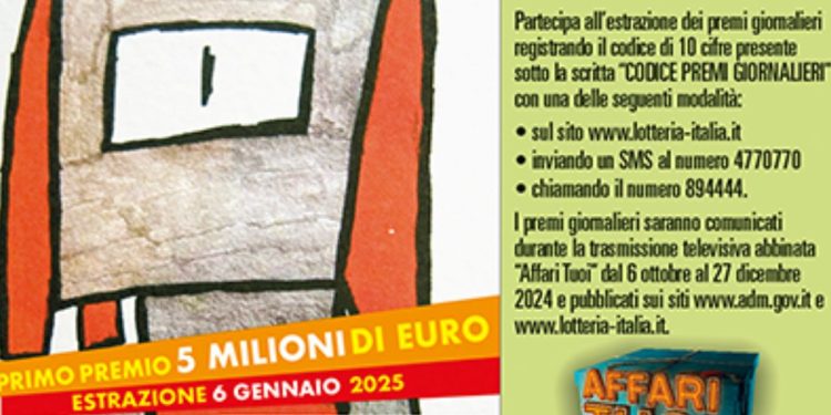 biglietto della Lotteria Italia 2025