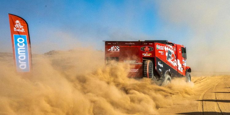 Richard De Groot alla Dakar 2025 (Foto ANSA)