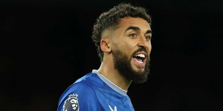 Dominic Calvert-Lewin con la maglia dell'Everton