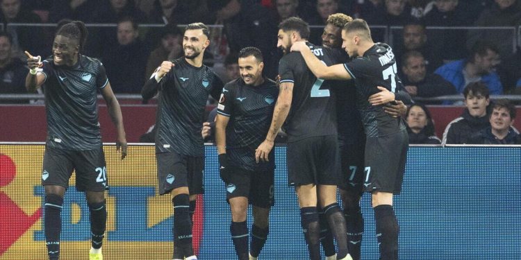 La Lazio in Europa League (Foto ANSA)