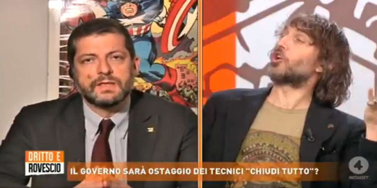 Romano vs Cruciani lite in tv Ma cosa ne sai degli sci Mi